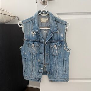 Rag & Bone Distressed Denim Vest